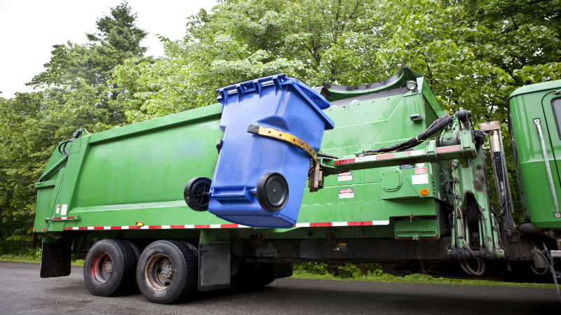 Separating the Recyclables From the Trash for a Company Providing Waste Management in Baltimore MD